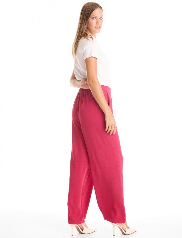 Palazzo Wide Leg Pinzas FUCSIA