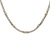 Cadena gargantilla Espiga-Plata y Oro-Sin piedra-CD5036 Sinpiedra