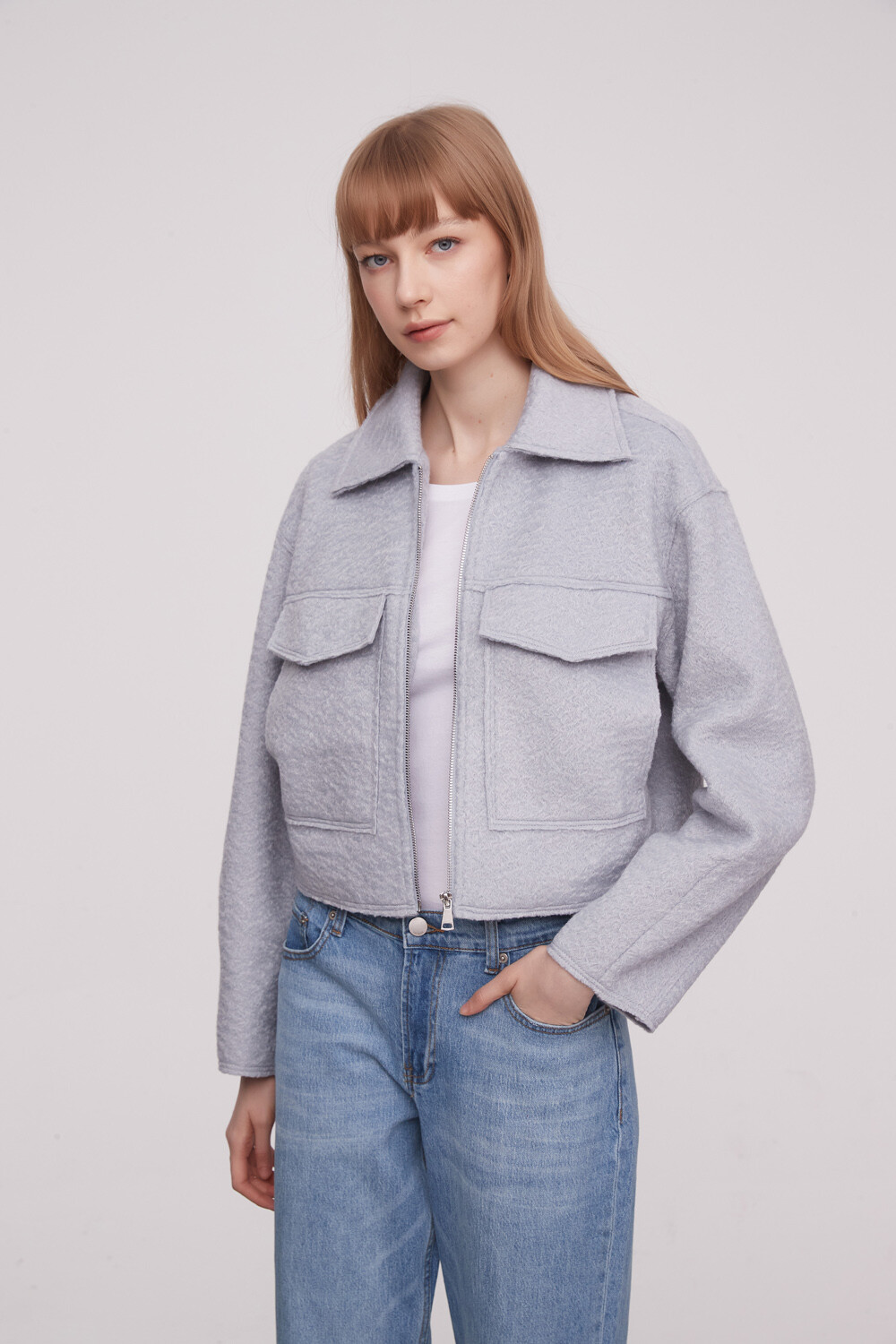 Campera Sofius Gris Claro