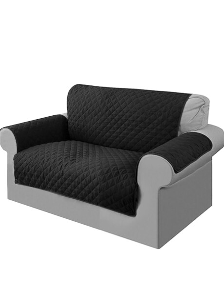 Cubre sofá de 2 cuerpos súper resistente Negro
