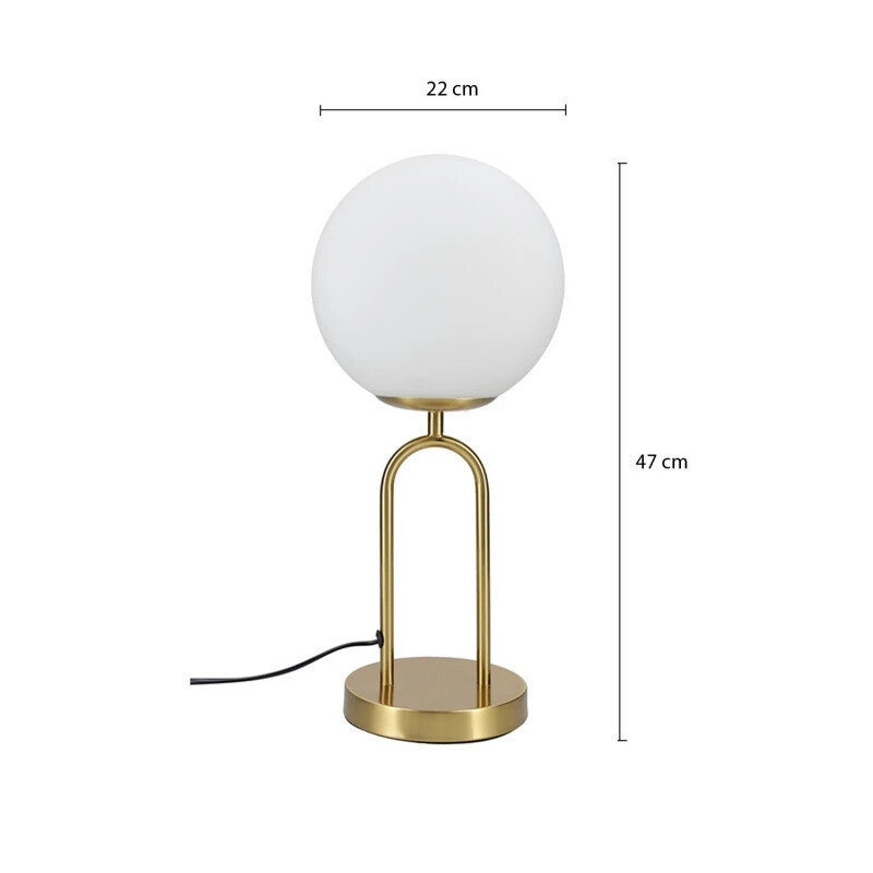 LUMINARIA DE MESA BAKE Luminaria de Mesa Bake Dorada