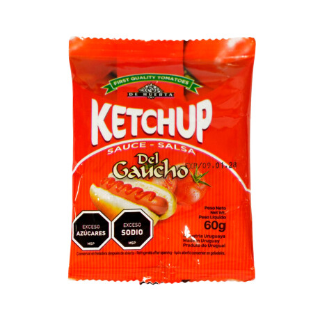 Salsa Ketchup Del Gaucho Sachet 60G Salsa Ketchup Del Gaucho Sachet 60G