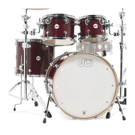 Bateria Dw Design Serie 4pc Cherry Stain S/hardware Y Redoblante Bateria Dw Design Serie 4pc Cherry Stain S/hardware Y Redoblante