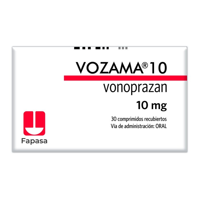 VOZAMA 10 MG. CJ X 30 COMP. REC. única