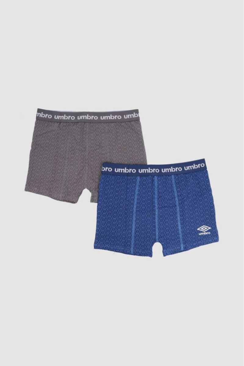 Ex.08886 boxer pack x 2 alg/lyc - Azul 