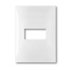 PLACA C/BASTIDOR 1 MODULO ATENEA. BLANCO PLACA C/BASTIDOR 1 MODULO ATENEA. BLANCO
