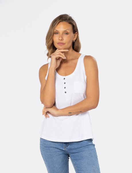 MUSCULOSA LISA Blanco