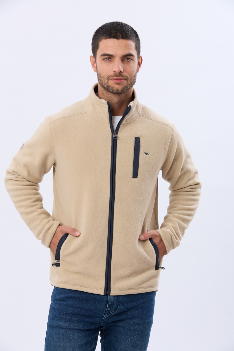 CAMPERA POLAR DE ABRIGO - Beige 
