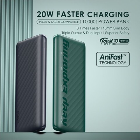 POWERBANK ORAIMO 10000MAH 2 USB-A Powerbank Oraimo 10000mah 2 Usb-a
