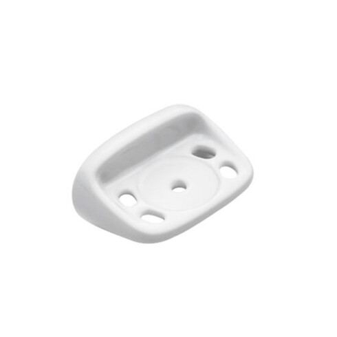 PORTA VASO PARA CEPILLO LOZA LINEA MATE COLOR BLANCO BLANCO