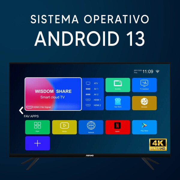 Smart Tv Asano 50d1 4k 50" TV 50 ASANO 50D1 SMART 4K