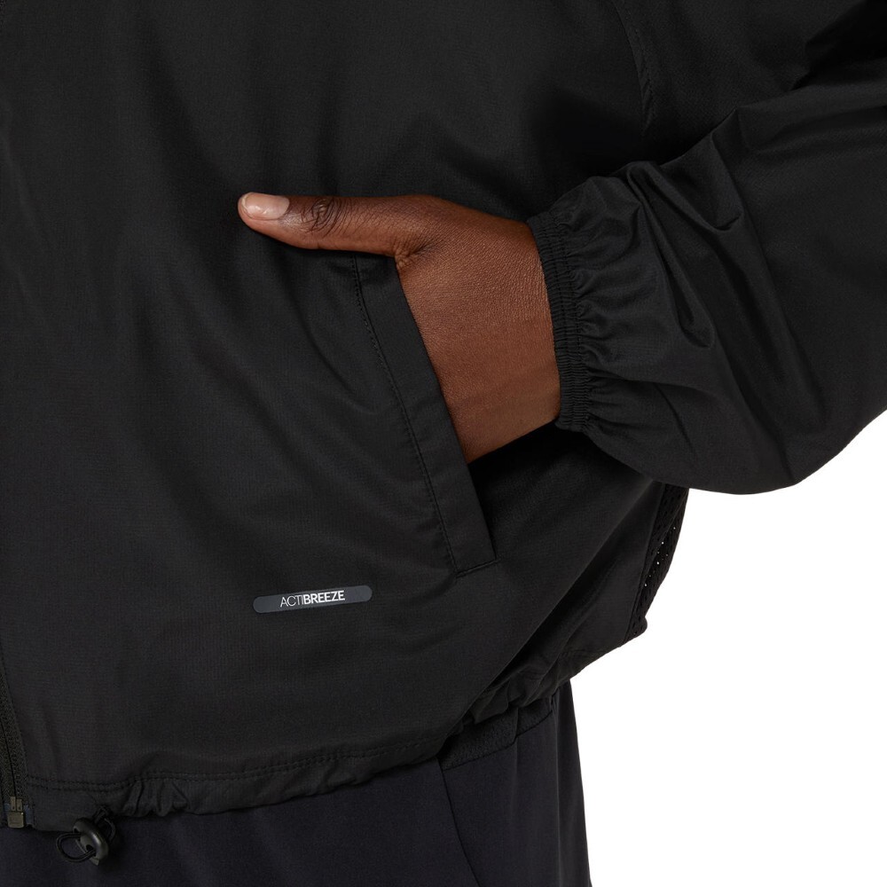 Casaca Training Nagino Actibreeze Short Jacket Mujer Performance Black