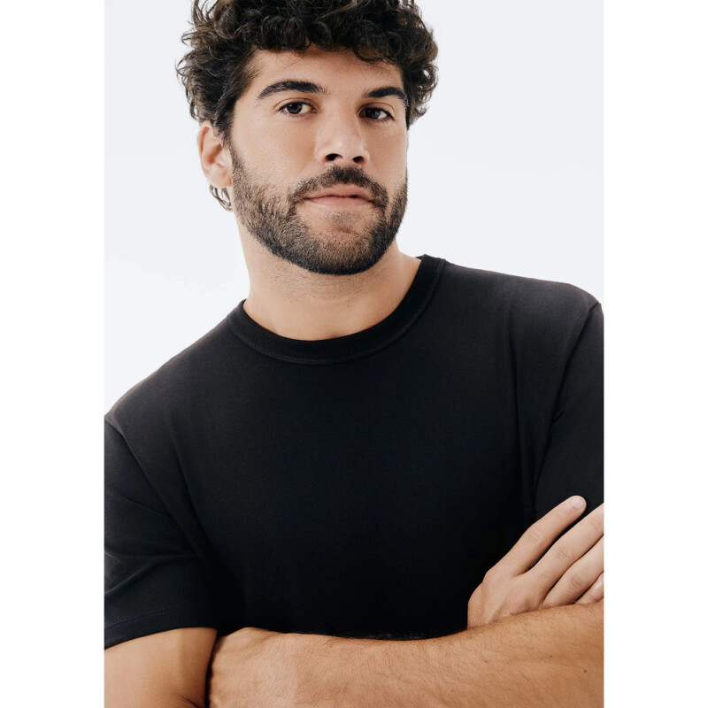 CAMISETA MM MASC PRETO ESCURO