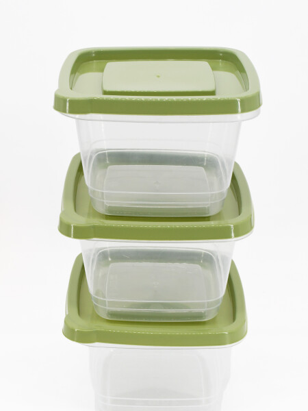 CONTENEDOR ALIMENTOS PACK X3 BLANCO