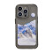 Protector Case Transparente Mountain Day para iPhone 15 Pro Negro