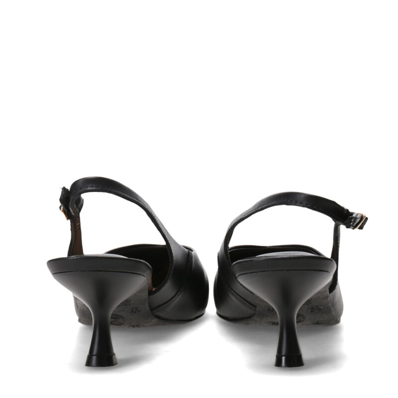 Zapatos de Mujer Bottero En Punta Con Tira Trasera Negro