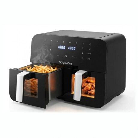 Freidora de Aire Doble Canasto HOGARON 2400W Capacidad 9L Freidora de Aire Doble Canasto HOGARON 2400W Capacidad 9L