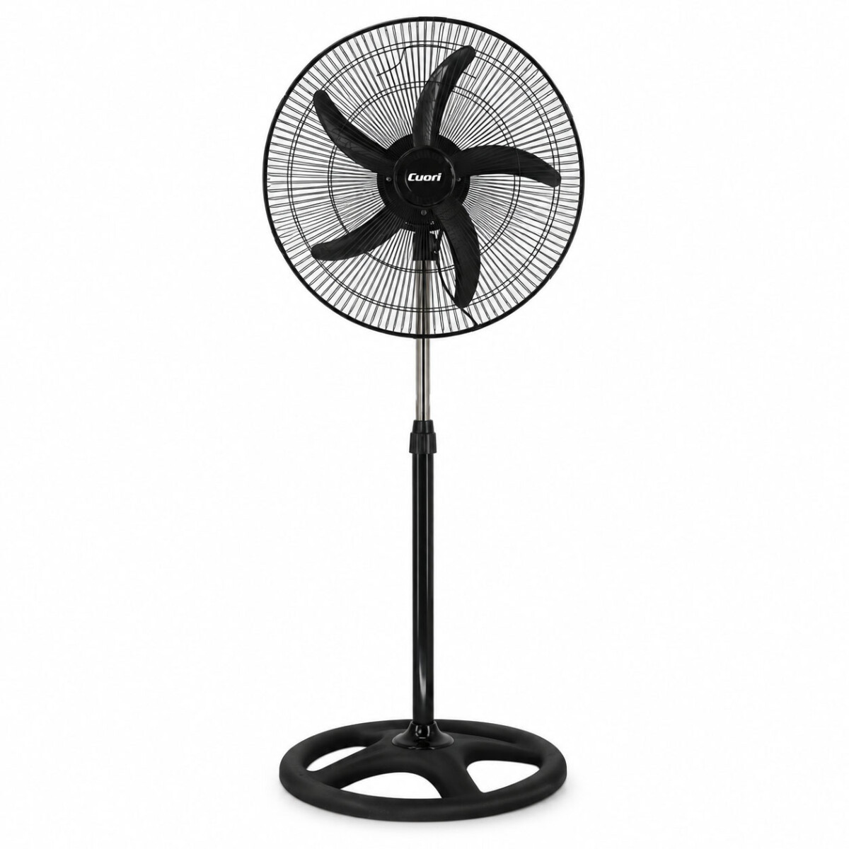 Ventilador de Pie Cuori Brezza Plus Oscilante 3 Vel 5 Aspas - Negro 