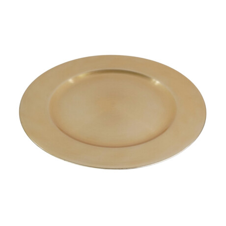 Plato de sitio de plastico dorado Plato de sitio de plastico dorado