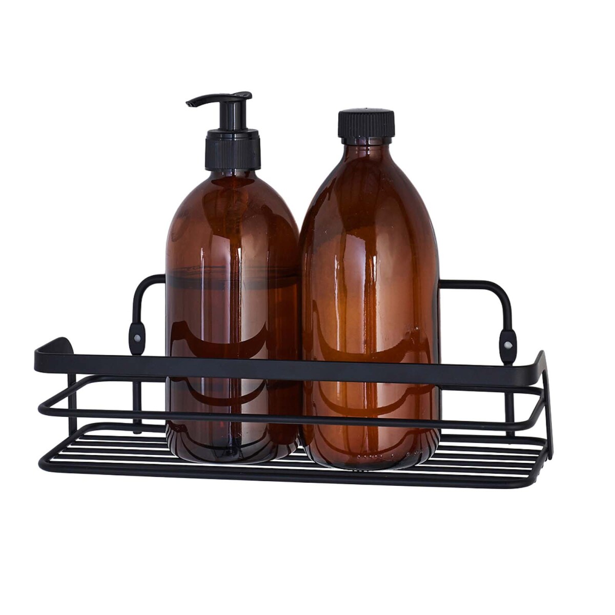 SOPORTE - RECT DUCHA 180 NEGRO METAL 1801995 