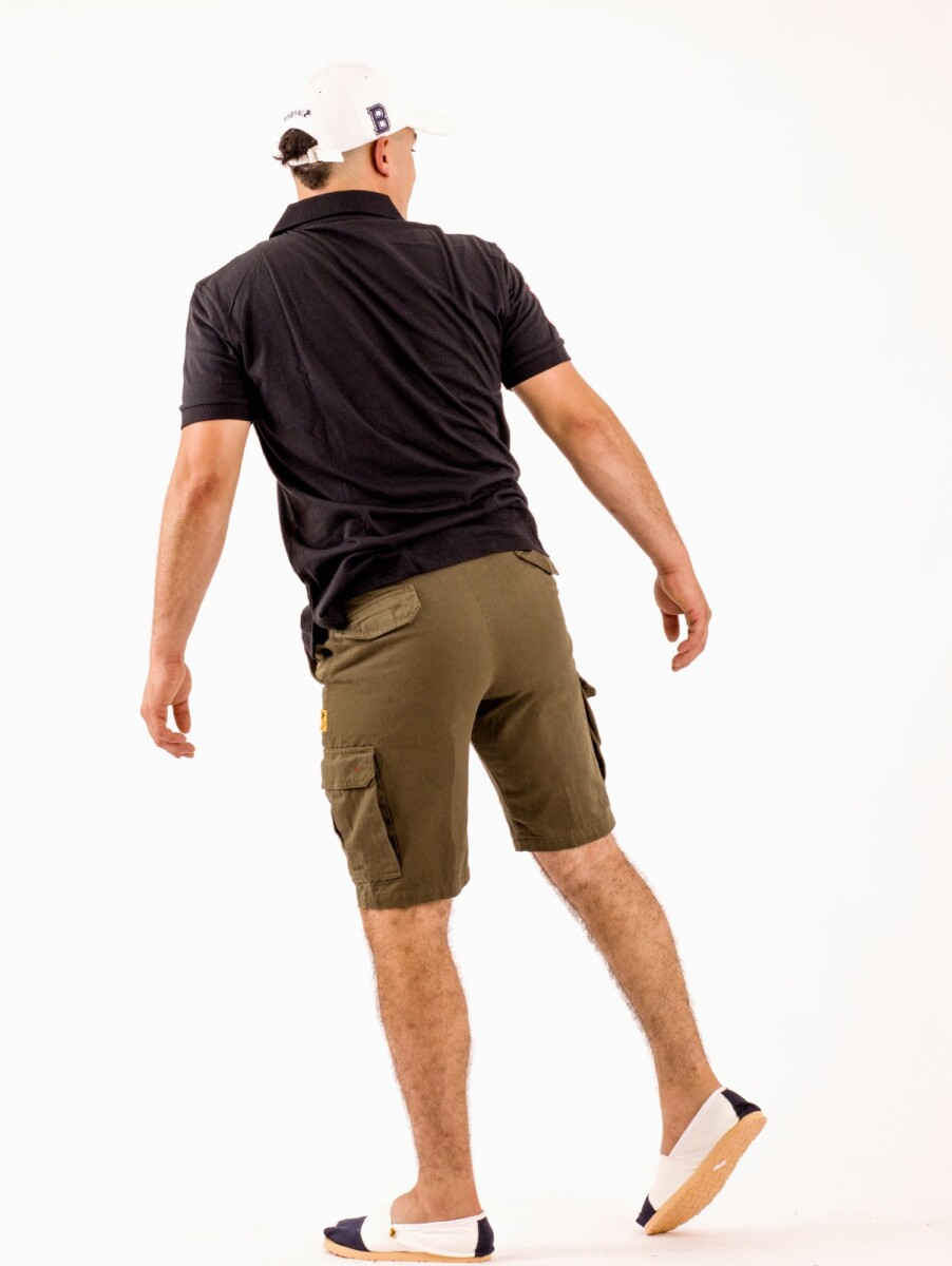 Bermuda Cargo con Spandex Extra - Verde 