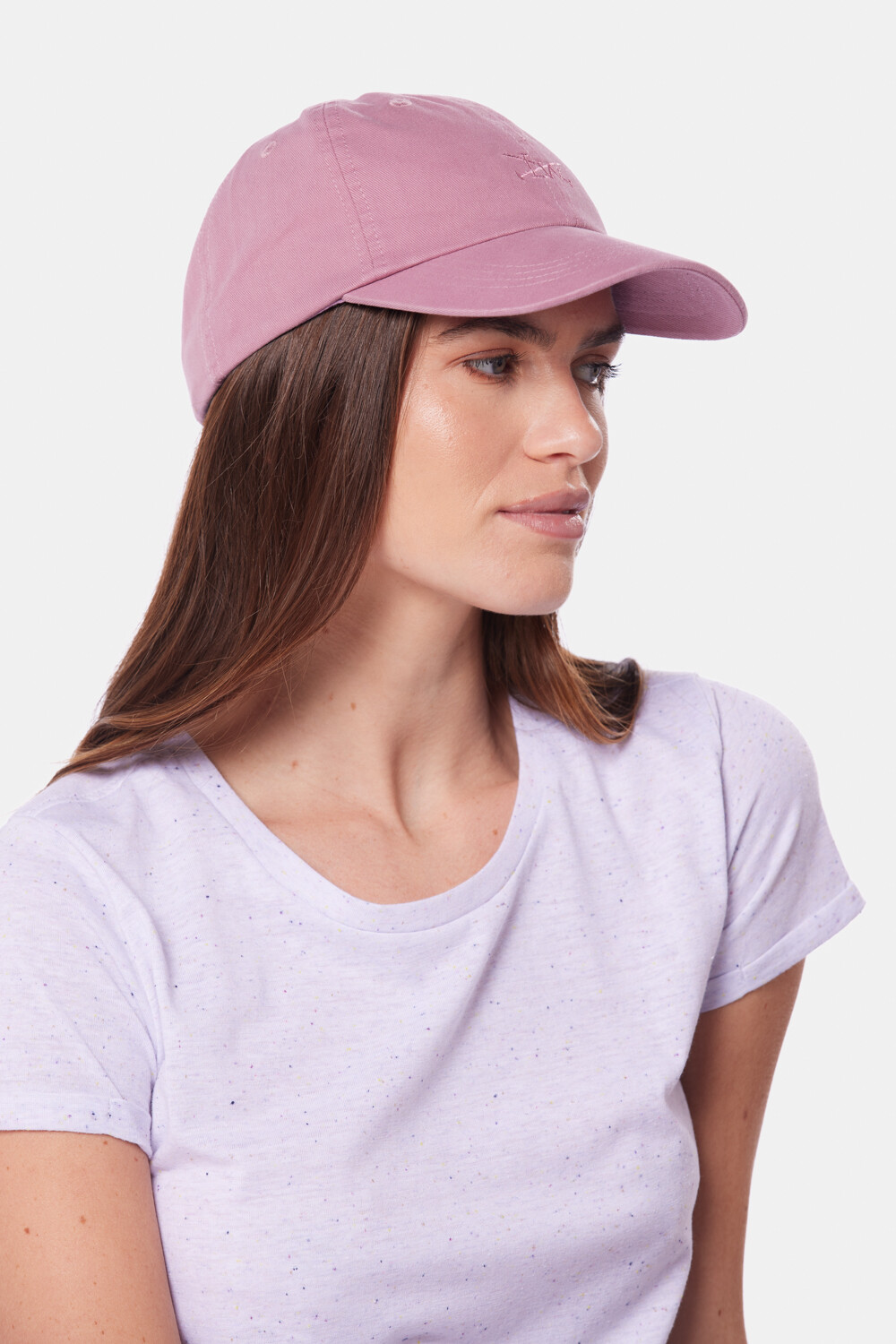 GORRO CON VISERA DE LONA Rosado