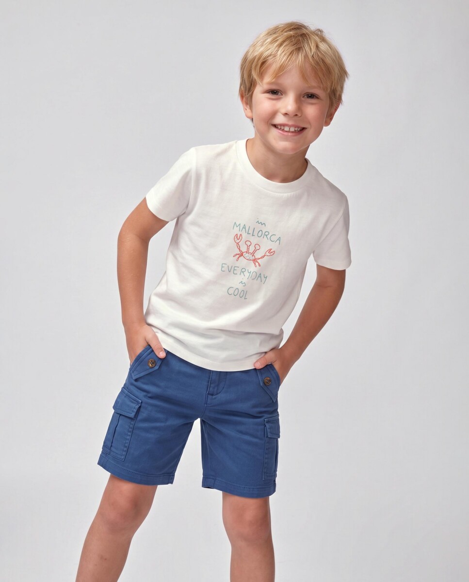 Pantalon Corto Cargo - Piedra 