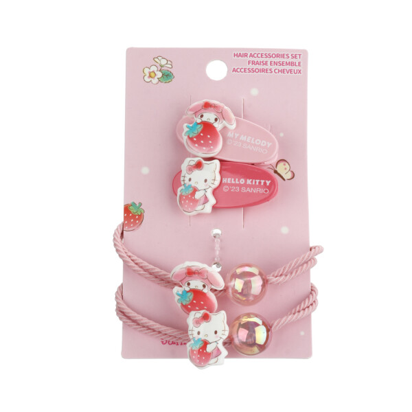 Accesorios de cabello Sanrio 4pcs rosa