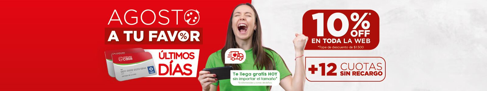 Aprovechá un 10% de descuento con Crédito de la Casa en La Tentación