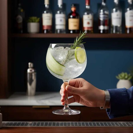 Juego de 6 Copas para Gin de Vidrio 650ML Juego de 6 Copas para Gin de Vidrio 650ML