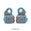 Muñequeras con peso Reebok 0.5kg Celeste