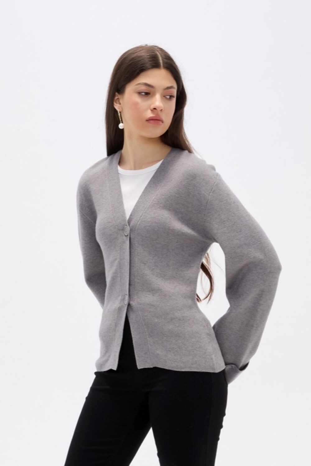 Saco Opal Gris Melange Medio