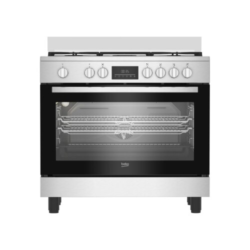 Cocina Combinada 5H Inox 111L Con Grilll 90 cm - Modelo BGM 11226 EX - Beko Cocina Combinada 5H Inox 111L Con Grilll 90 cm - Modelo BGM 11226 EX - Beko