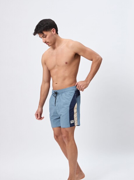 SHORT SWIM BOXY CELESTE