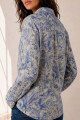 CAMISA JULIETA HOJAS AZUL