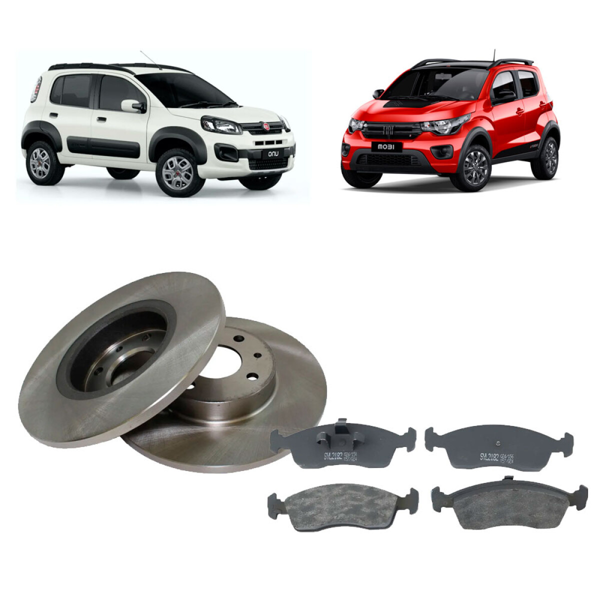 DISCOS DE FRENO COMBO KIT DISCOS Y PASTILLAS FIAT MOBI UNO FIORINO 