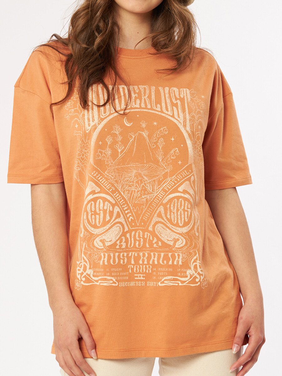 T-SHIRT FABRA RUSTY - Naranja 