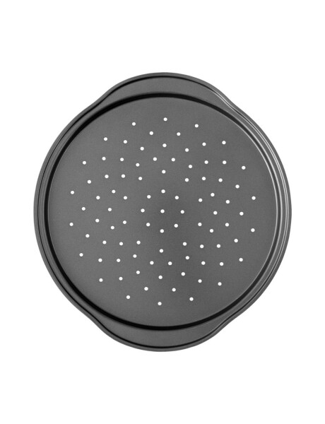ASADERA PIZZA D33/H1.8CM FONDO PEROFORADO GRIS ANT ASADERA PIZZA D33/H1.8CM FONDO PEROFORADO GRIS ANT