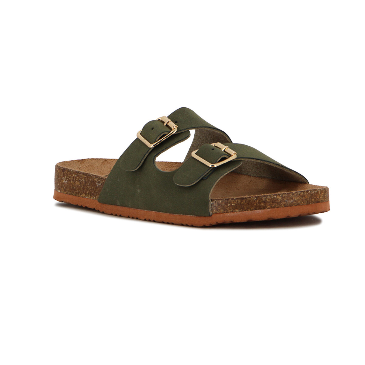 Angus Sandalia Niña Dos Tiras C/ Hebilla - Verde - Verde 