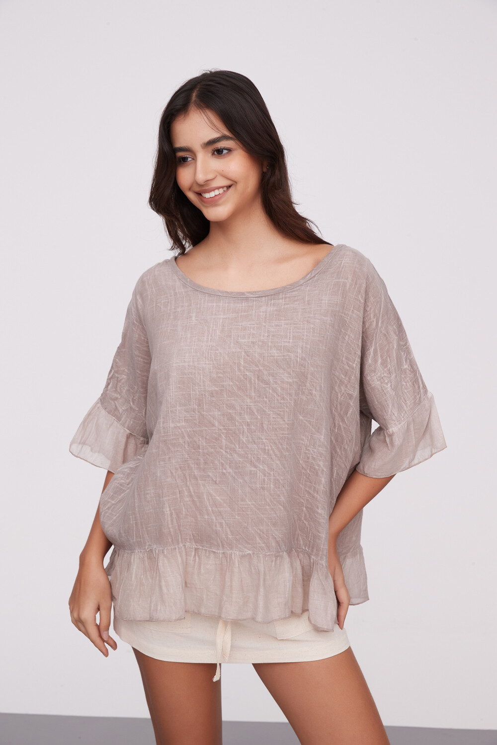 Blusa Pasik Taupe / Mink / Vison