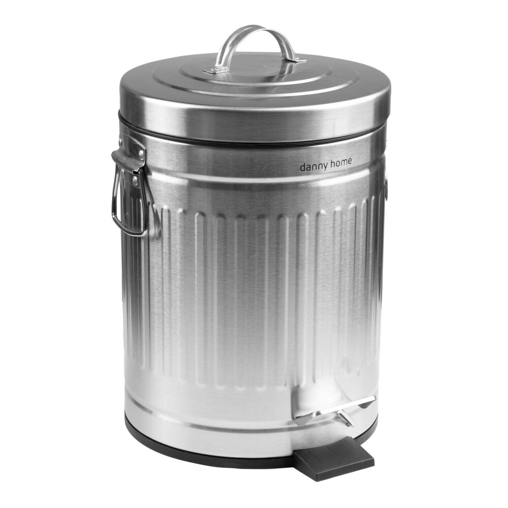 PAPELERA VINTAGE 5L PLASTICO GRIS LJT01