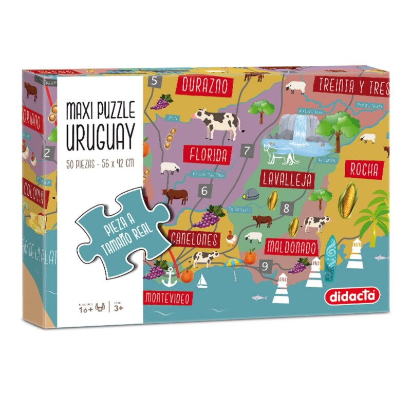 Maxi Puzzle Uruguay 50 Piezas Maxi Puzzle Uruguay 50 Piezas