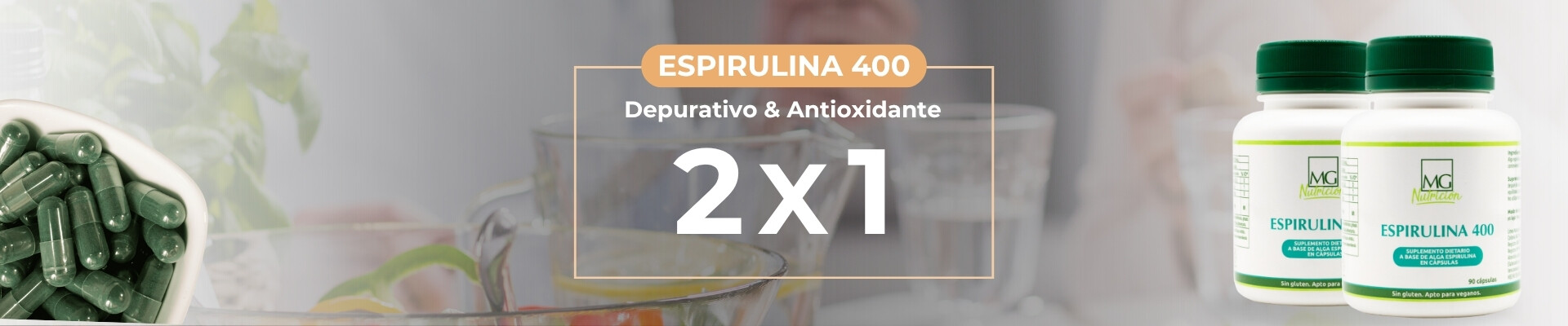 Espirulina 400 2x1
