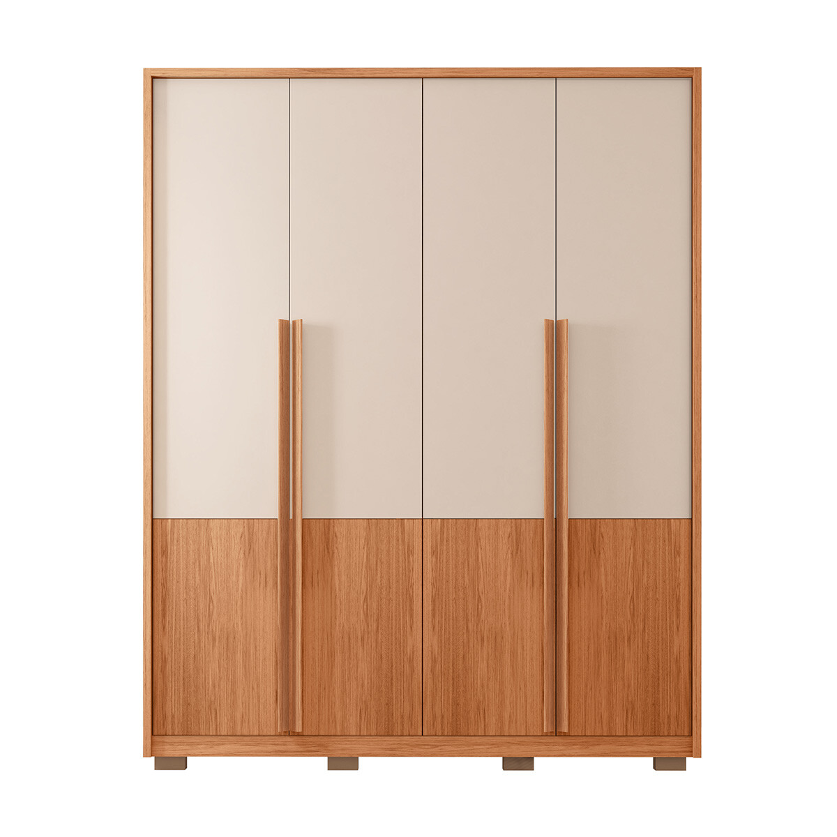 Ropero Modelo Francis 1.8 Color Freijo/off White 
