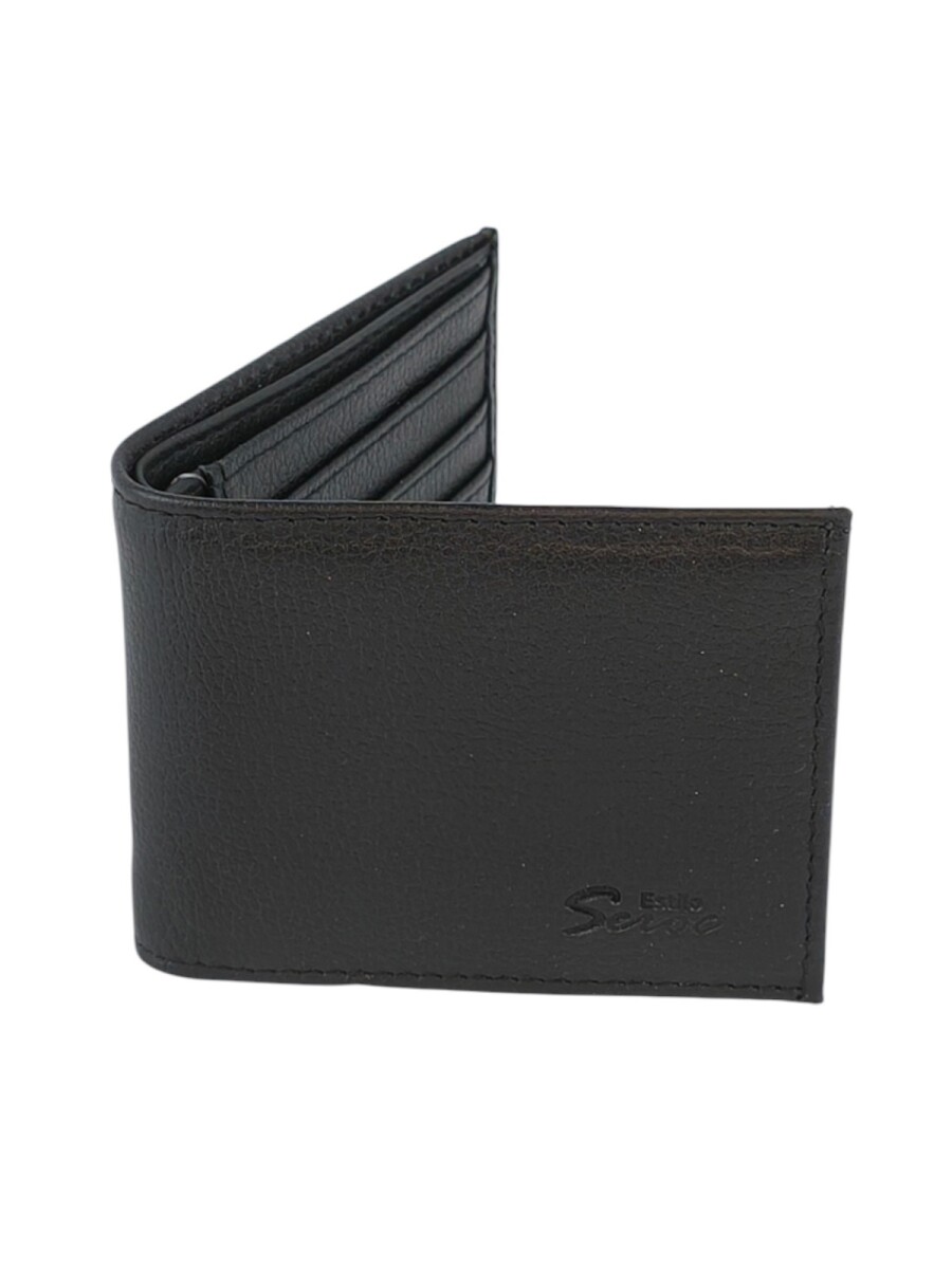 Billetera de cuero - Negro 