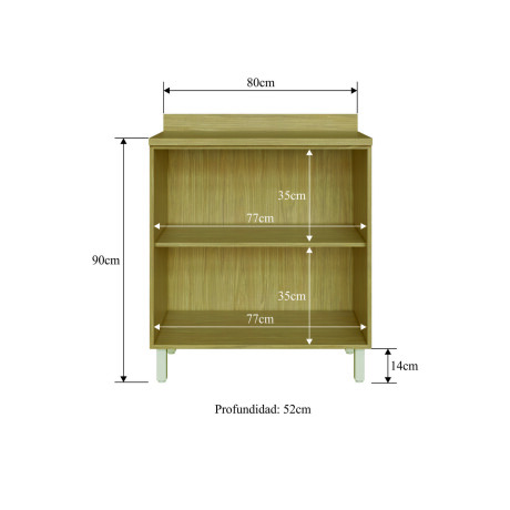 BAJO MESADA MDF-Y-PVC BLANCO FRANCINE