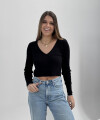 Blusa lurex negra