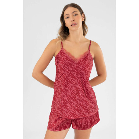 Pijama san valentin Rojo