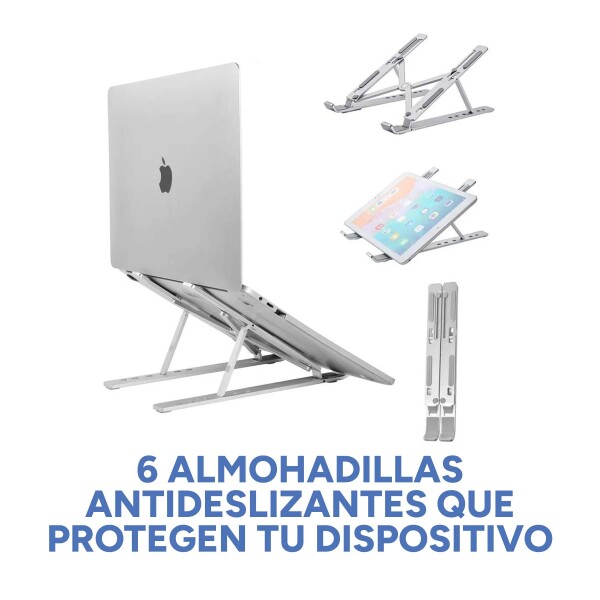Soporte Plegable Notebook Laptop Ergonomico Calidad Pro Color Variante Blanco