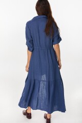 Vestido Camisero Julia Azul Marino